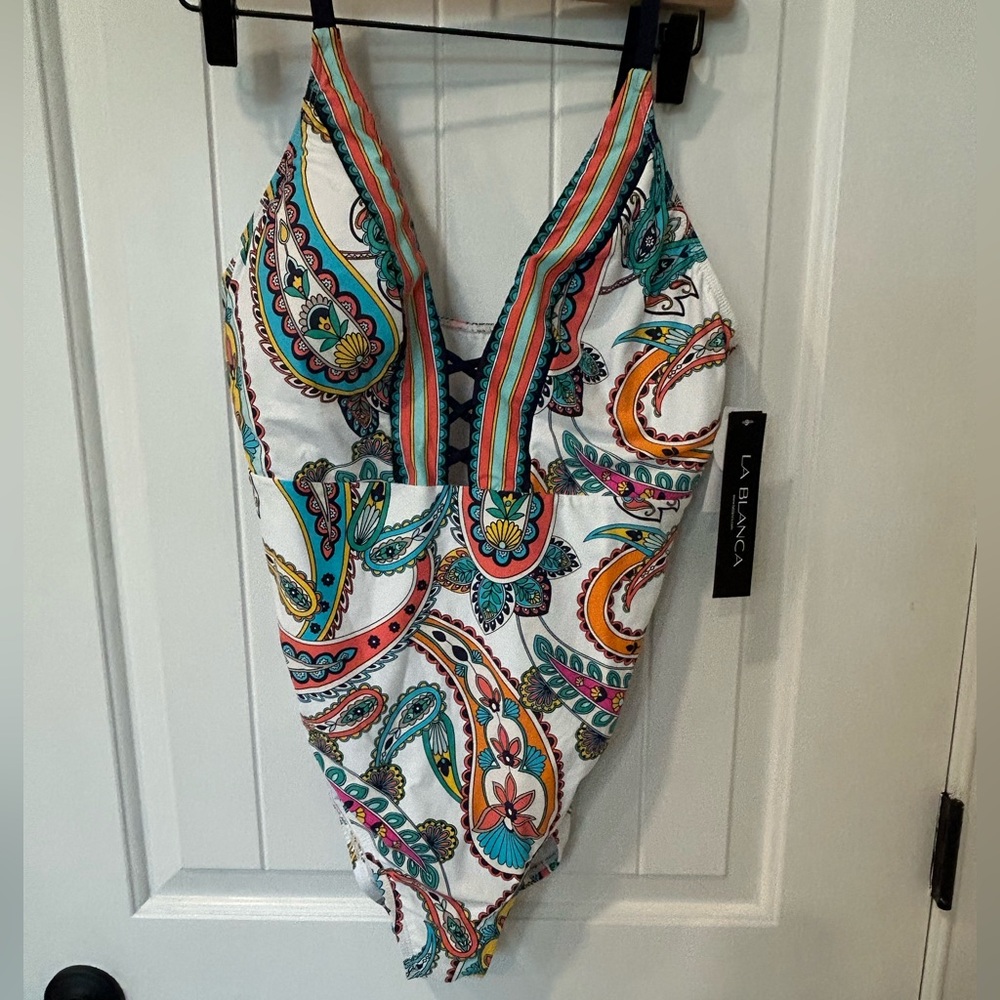 La Blanca one piece NWT size 14
